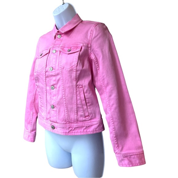 SzP Talbots Pink Denim Jean Jacket - Picture 4 of 6